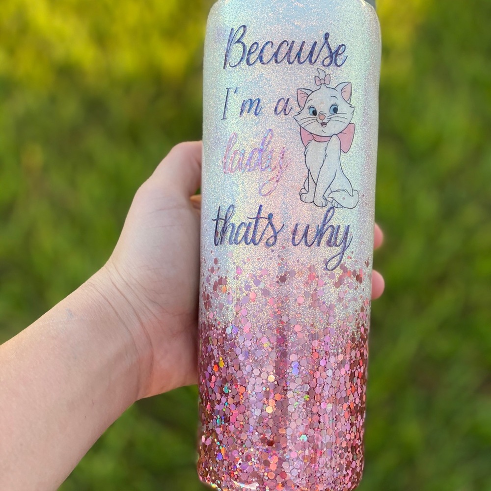 Glitter tumbler